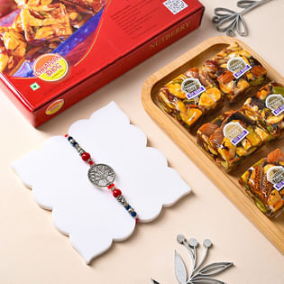 Chic Designer Rakhi With Nutberry