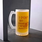 Chic Frosted Beer Mug, Customised Beer Mugs