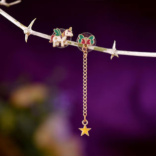 Chic Starry Unicorn Earrings