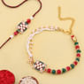 Chic Vibrant Beads Bhaiya Bhabhi Rakhi