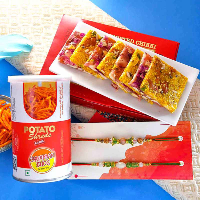 Chikki Rakhi Set Combo