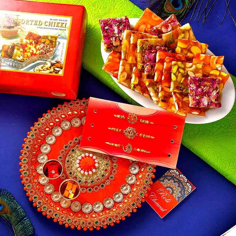 Chikki Rakhi Thali Set