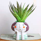 Chill Green Girl Vase