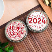 New Year Cakes : Choco 2024 Jar Cakes