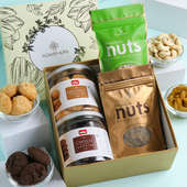 Choco Chip N Coconut Cookies With Nuts Hamper Box 