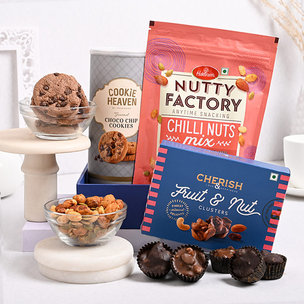 Buy Choco Cookies With Fruit n Nuts Clusters N Chilli Nuts Online