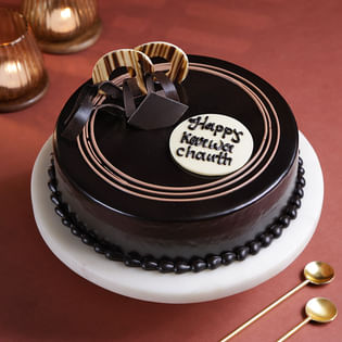 Choco Cream Karwa Chauth Cake