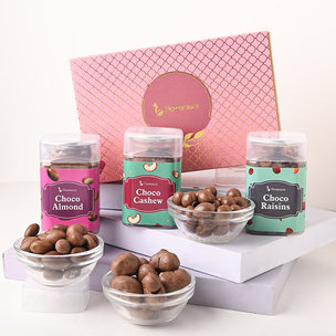 send gift hamper of dry fruits choco fusion box in USA from india