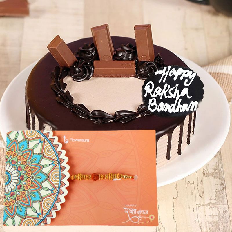 Kitkat Cake with Rakhi