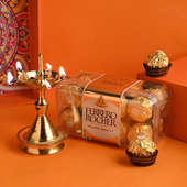 Choco N Brass Diya Combo For Diwali