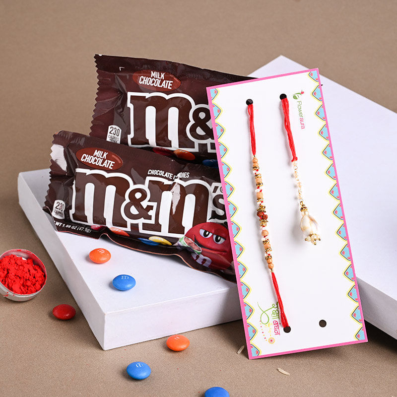 Choco N Pearly Couple Rakhis