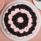 Choco Pink Swirl Cake Online Delivery