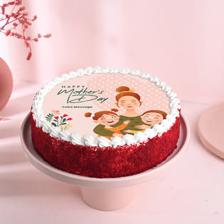 Mother's Day Special Poster Red Velvet Chocolate Cake
