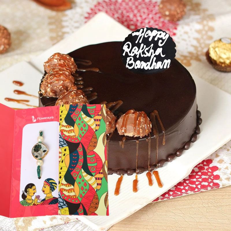 Ferrero Rocher Cake with Rakhi