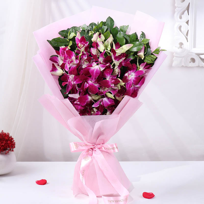 Bellina Purple Orchid Bouquet