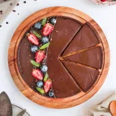 Heavenly Berry Chocolate Tart Cake