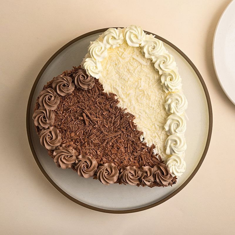 Black Forest Cake in Heart Shape