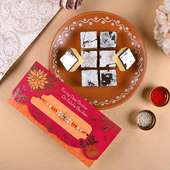 Chocolate Burfi Rakhi Card