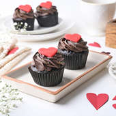 Chocolate Cupcake Duo For Valentine