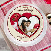 Chocolate day special photo cake