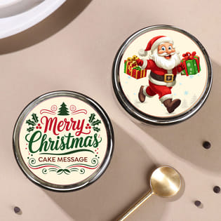Chocolate Merry Christmas Jar Cake Duo