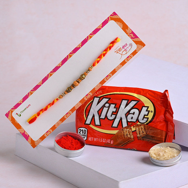 Chocolate N Beads Rakhi - Online Rakhi Gifts for Brother in USA