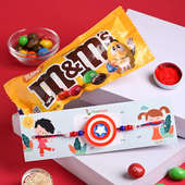 Chocolate N Captain America Rakhi