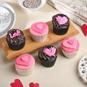 Chocolate N Pineapple Valentines Special Cupcakes