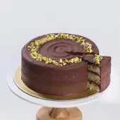 Nutty Chocolate Pistachio Cake
