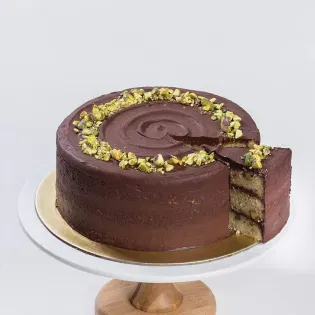 Nutty Chocolate Pistachio Cake