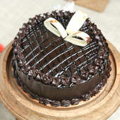 Zoom View of Chocolate Truffle cake N rose Combo