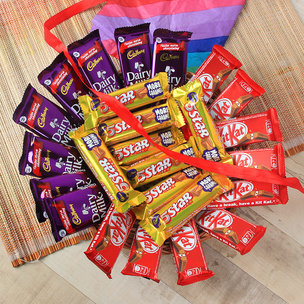 25 Chocolates In A Basket