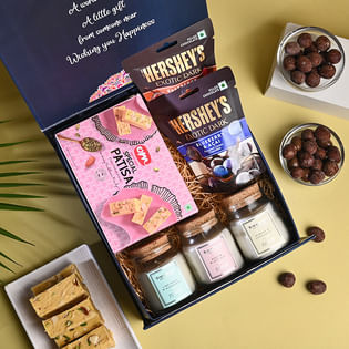 Chocolates With Three Candles And Patisha Corp