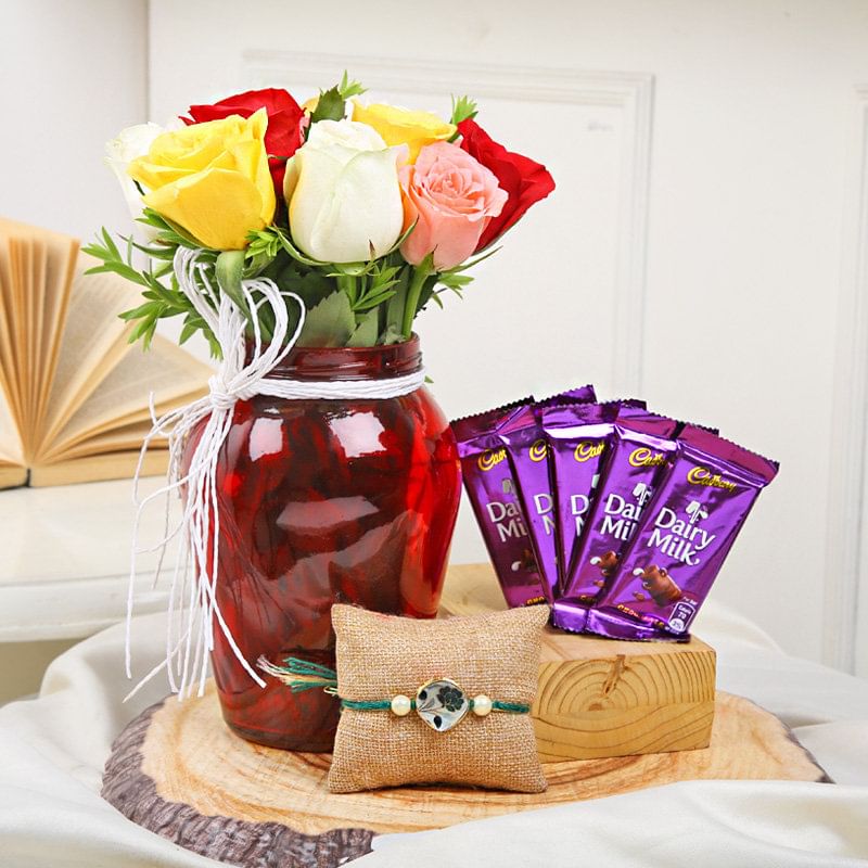 Chocolaty Rakhi Combo - Fastest Rakhi Delivery