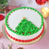 Christmas Tree Black Forest Cake