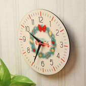 Side View of Christmas Theme Wall Clock Online