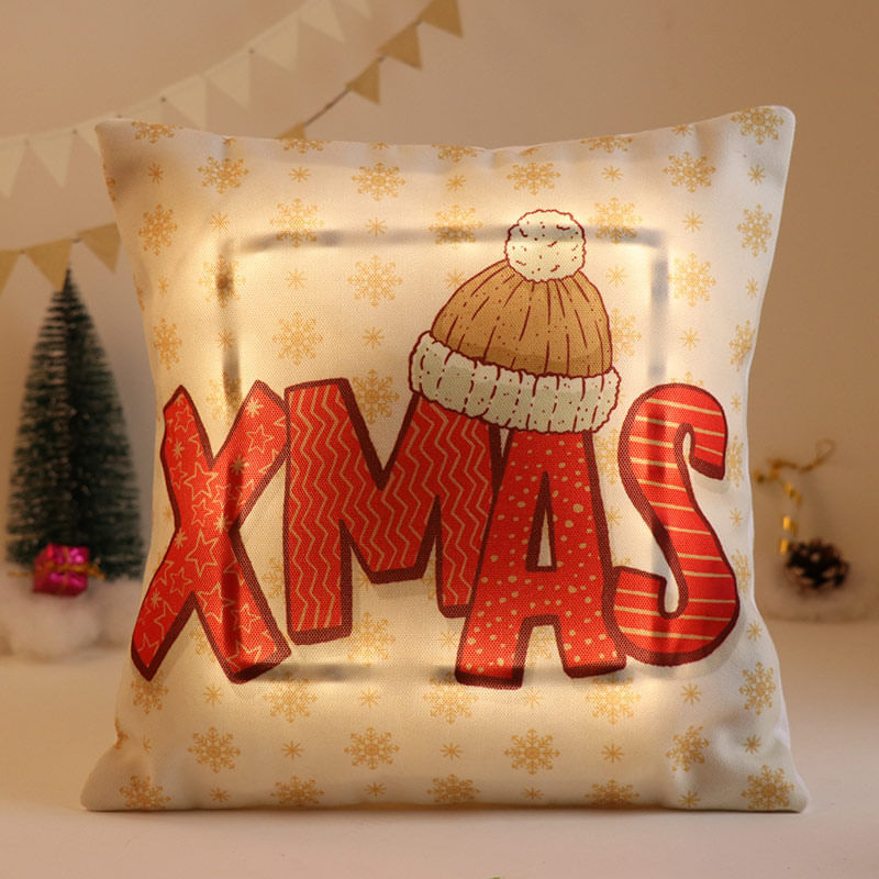 Christmas Charm Led Cushion