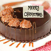 Ferrero Rocher Christmas Cake - Zoom View