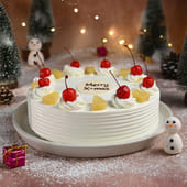 Christmas Pineapple Cake With Cherries