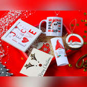 Christmas Postcard With Fridge Magnet Mug N Chocolate