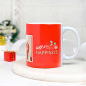 Side View of Christmas Theme Coffee Mug