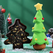 Christmas Tree Plum Cake With Soft Toy