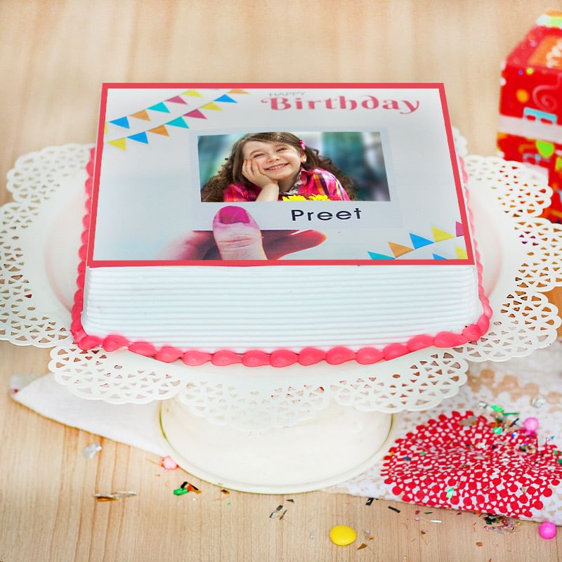 Birthday Photo Cake