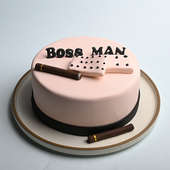 Cigar Theme Fondant Boss Day Cake