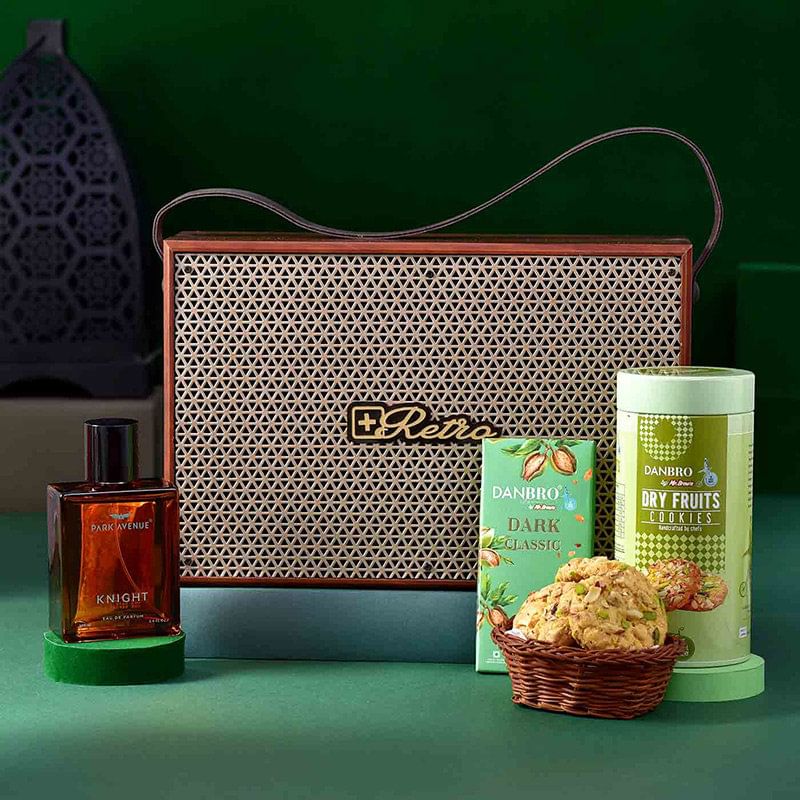 Classic Bluetooth Speaker With Gourmet Delights N Perfume