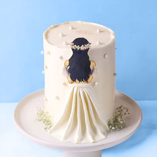 Classic Bride To Be Cake
