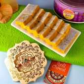 Classic Fish Rakhi Kesar Barfi