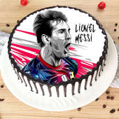Lionel Messi Poster Cake