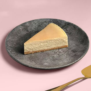 Classic New York Cheesecake Slice