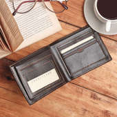 Brown Leather Wallet (Inside)